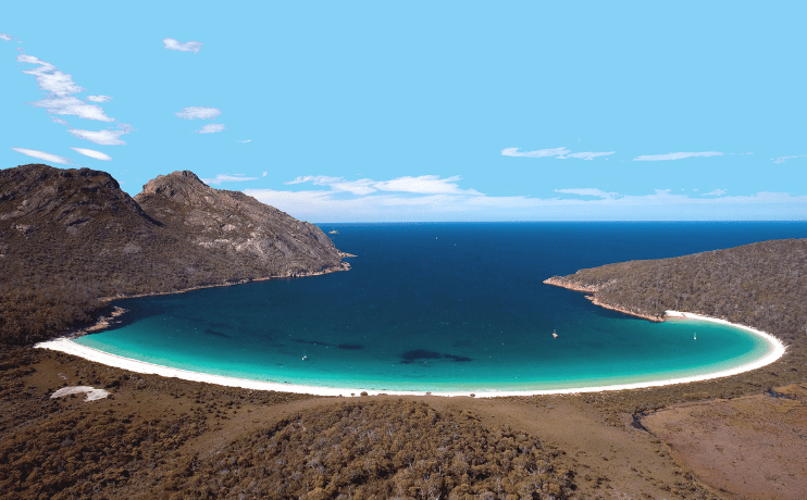 Pivot Trip small-group Australia tour for gay men gay travel — Tasmania Freycinet Wine Glass Bay