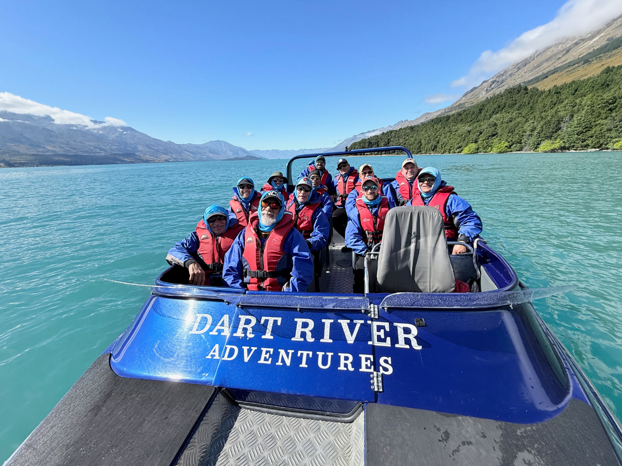 Pivot Trip small-group New Zealand tour for gay men — Queenstown Dart River Adventures - Mount Aspiring National Park