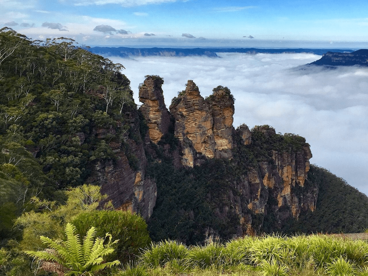Pivot Trip small-group Australia tour for gay men gay travel — Blue Mountains Sydney Three Sisters Peaks