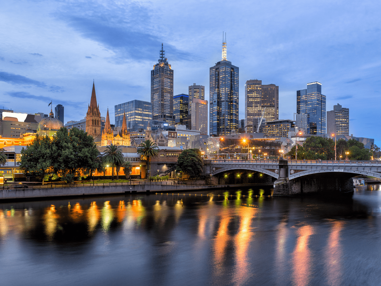 Pivot Trip small-group Australia tour for gay men gay travel — Melbourne city skyline city tour