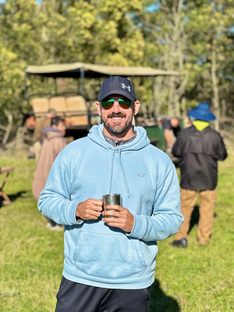 Cory leading an activity