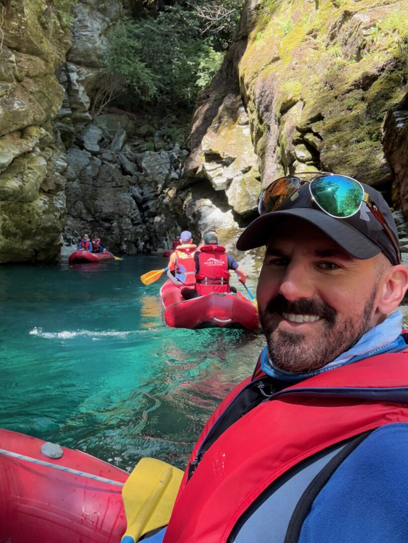 Pivot Trip small-group New Zealand tour for gay men — Mount Aspiring Funyak tour