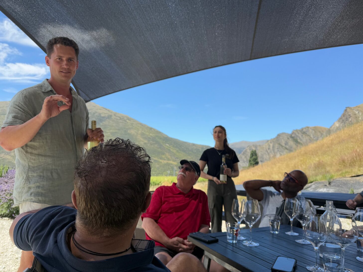 Pivot Trip small-group New Zealand tour for gay men — Central Otago wine tour sommelier