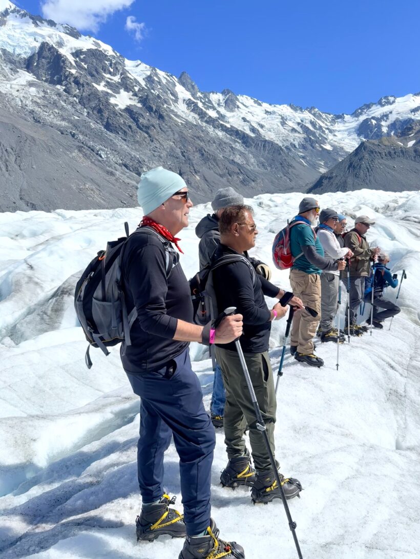 Pivot Trip small-group New Zealand tour for gay men — Mount Cook Tasman Glacier Helihike