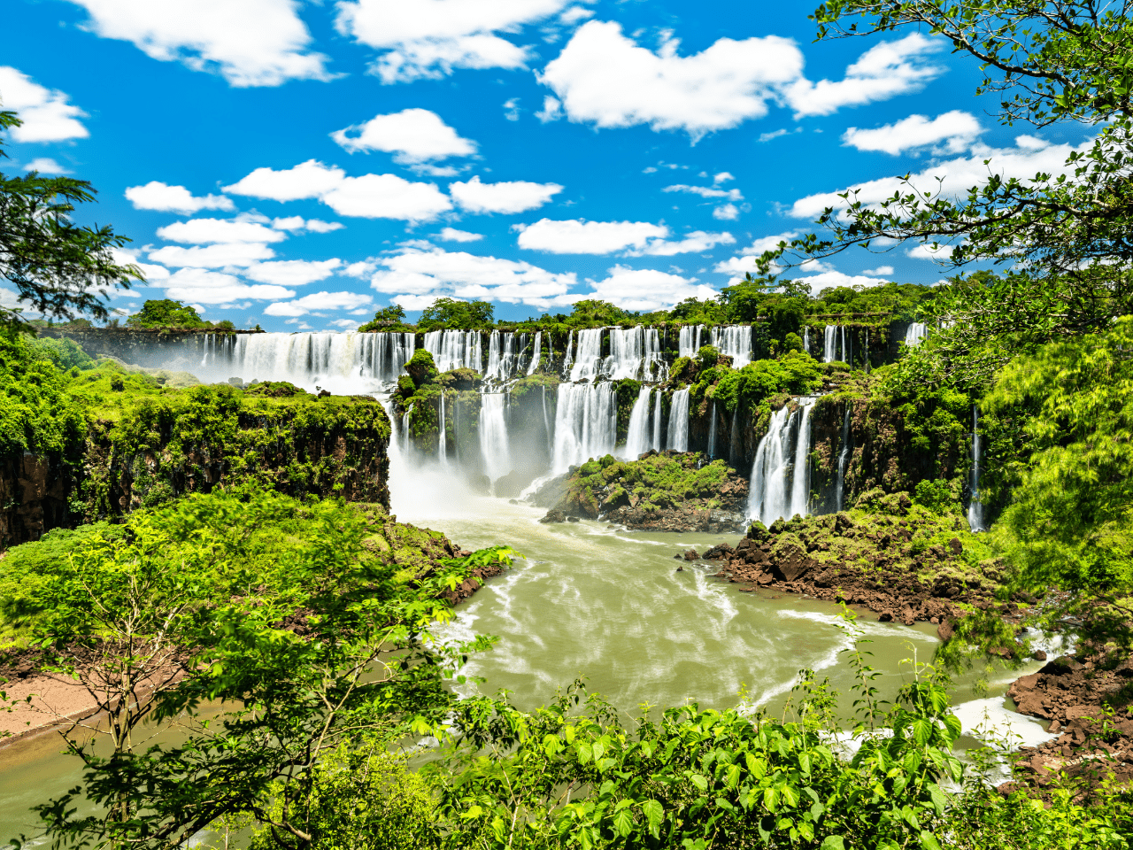 Iguazu Falls in South America