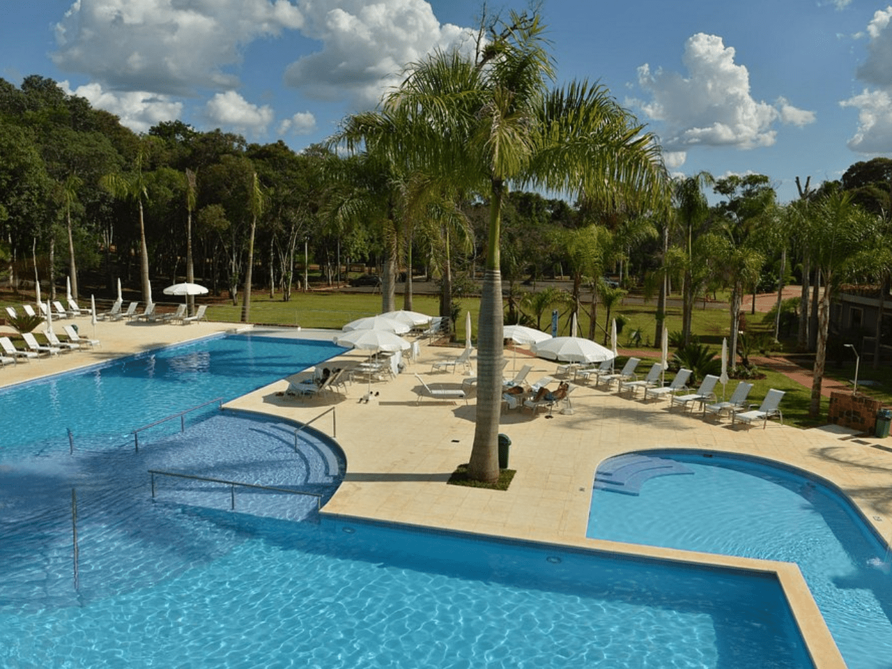 Pools at resort in South America